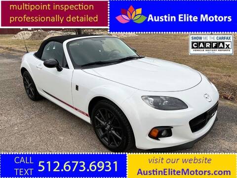 2013 Mazda MX-5 Miata for sale at Austin Elite Motors in Austin TX