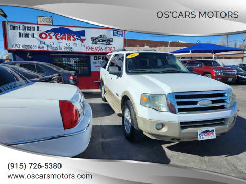 2007 Ford Expedition EL for sale at Os'Cars Motors in El Paso TX