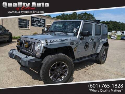 2017 Jeep Wrangler Unlimited for sale at Quality Auto of Collins in Collins MS