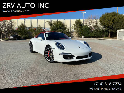 2013 Porsche 911 for sale at ZRV AUTO INC in Brea CA