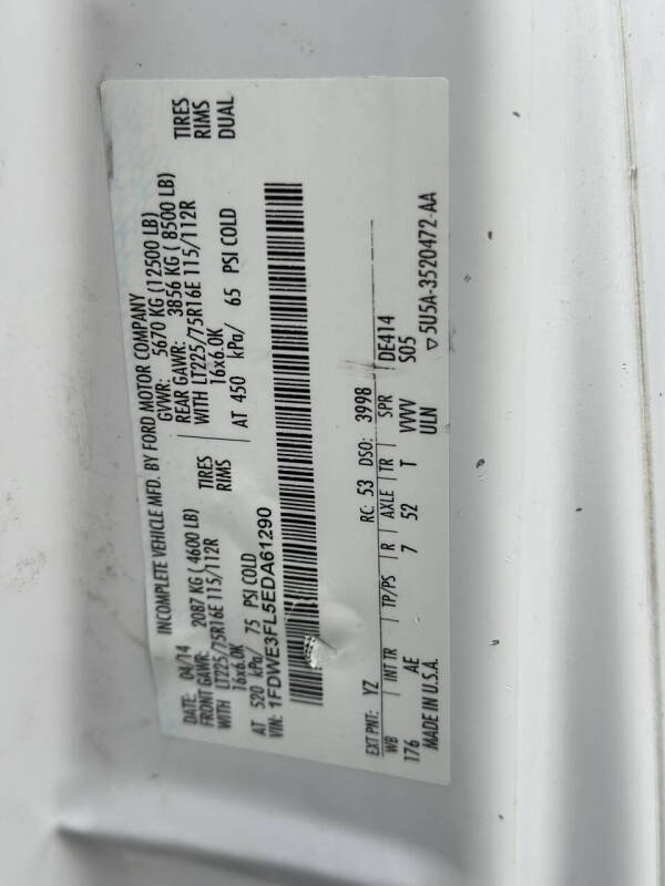 2014 Ford E-Series E-350 SD