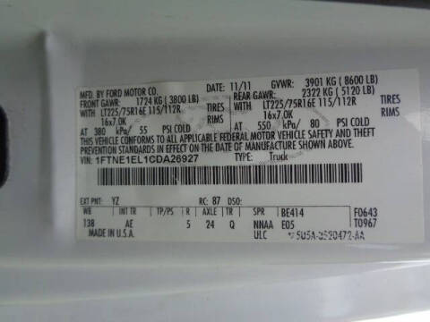 2012 Ford E-Series E-150
