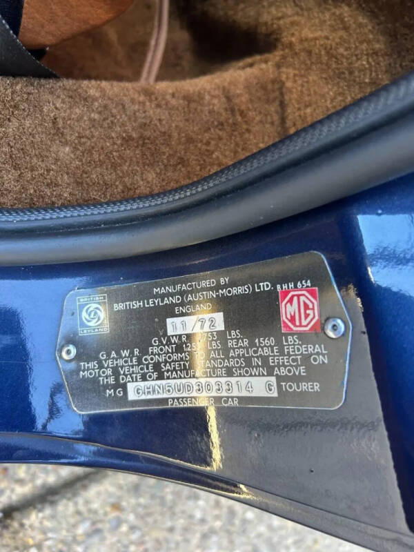1973 MG B