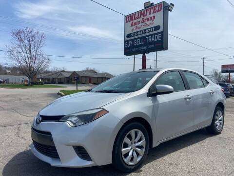 2015 Toyota Corolla for sale at Unlimited Auto Group in West Chester OH