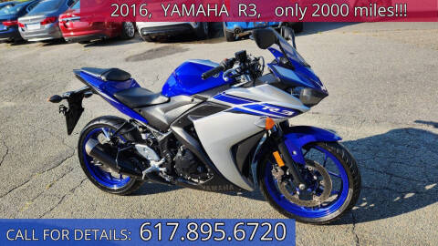 2016 Yamaha YZF-R3 for sale at Carlot Express in Stow MA