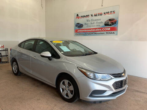 2018 Chevrolet Cruze for sale at Antonio's Auto Sales - Antonio`s  3001 in Pasadena TX