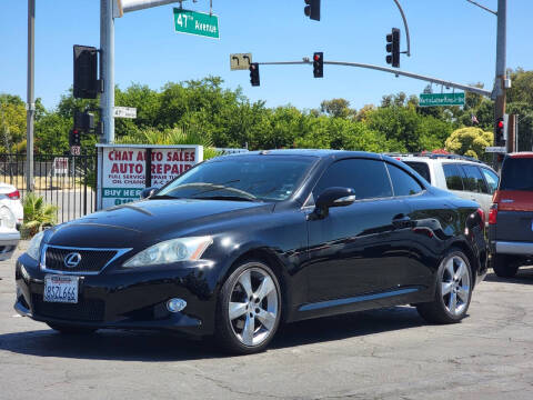 2010 Lexus IS 250C for sale at California Auto Deals in Sacramento CA