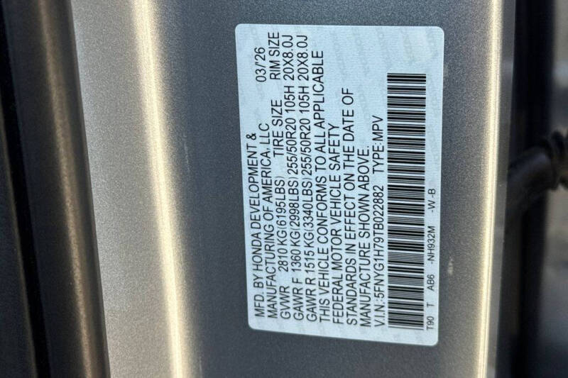 2026 Honda Pilot Touring