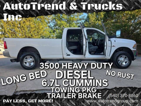 2016 RAM 3500 for sale at AutoTrend & Trucks Inc in Fredericksburg VA