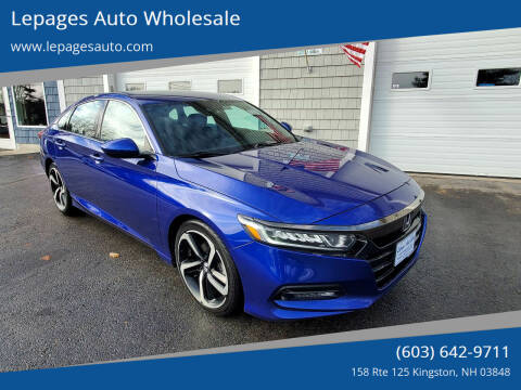 2018 Honda Accord for sale at Lepages Auto Wholesale in Kingston NH