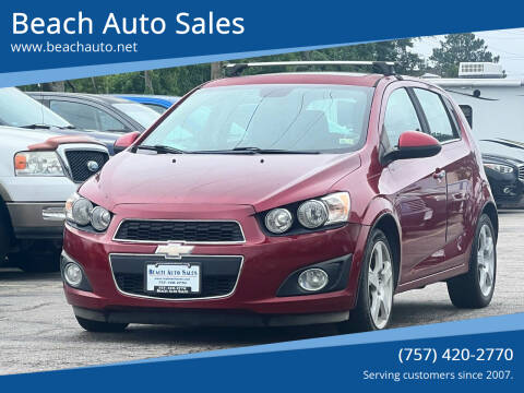 2013 Chevrolet Sonic for sale at Beach Auto Sales in Virginia Beach VA