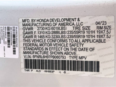 2023 Honda Odyssey Elite