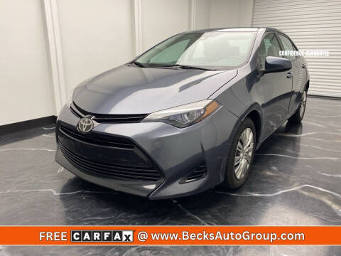 2018 Toyota Corolla for sale at Becks Auto Group in Mason OH