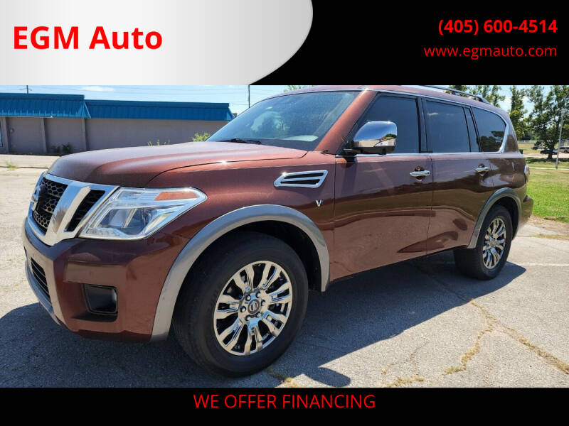 2018 Nissan Armada for sale at EGM Auto in Midwest City OK