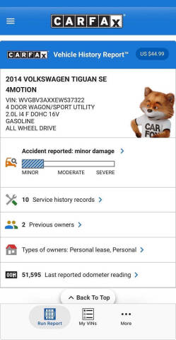 2014 Volkswagen Tiguan SE 4Motion