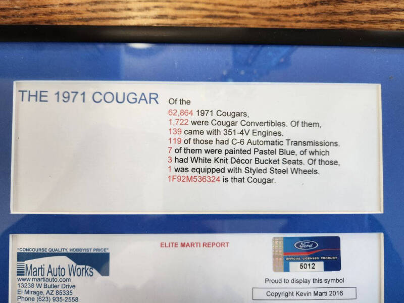 1971 Mercury Cougar