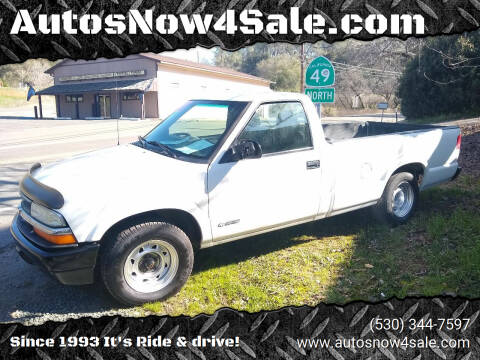 2001 Chevrolet S-10 for sale at Autosnow4sale.com in El Dorado CA