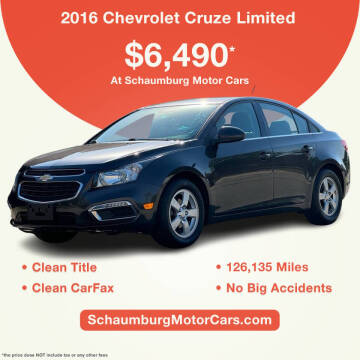 2016 Chevrolet Cruze Limited for sale at Schaumburg Motor Cars in Schaumburg IL