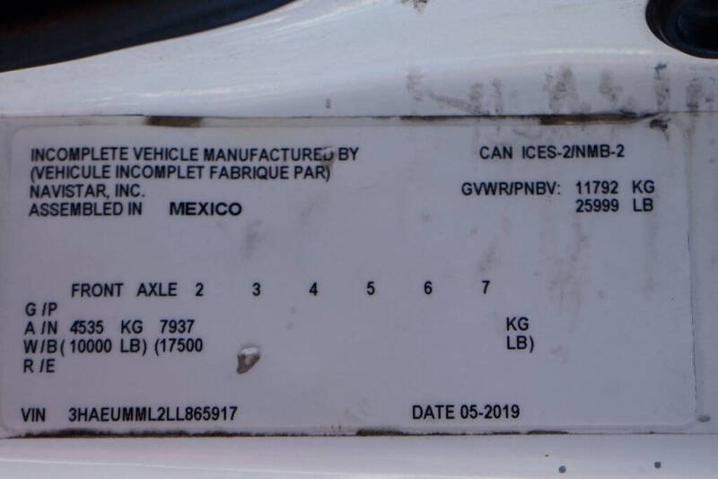 2020 International MV607