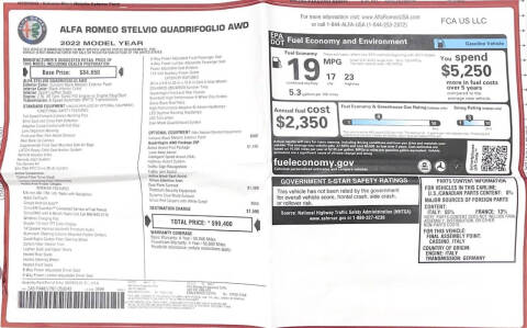 2022 Alfa Romeo Stelvio Quadrifoglio