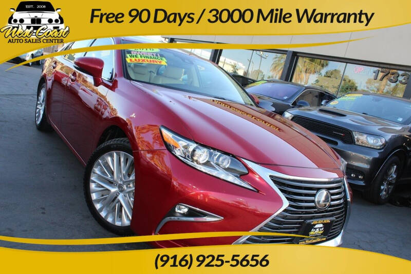 2016 Lexus ES 350 for sale at West Coast Auto Sales Center in Sacramento CA