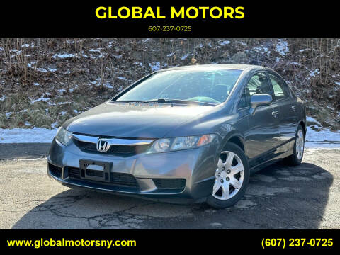 2010 Honda Civic for sale at GLOBAL MOTORS in Binghamton NY