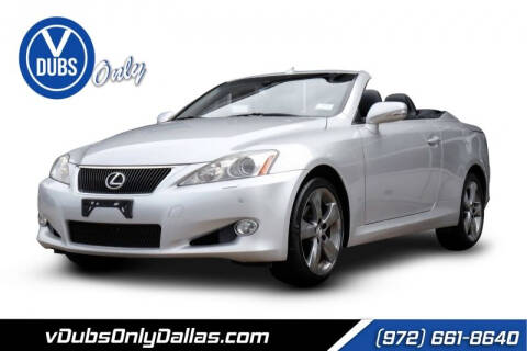2010 Lexus IS 250C for sale at VDUBS ONLY in Plano TX
