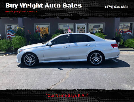 2014 Mercedes-Benz E-Class for sale at Buy Wright Auto Sales in Rogers AR