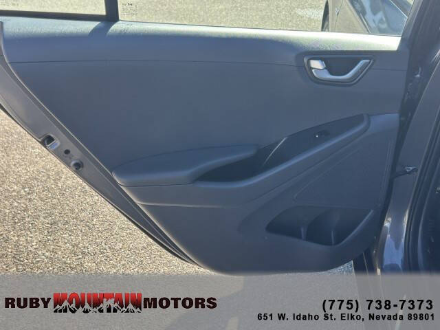 2019 Hyundai Ioniq Hybrid Blue