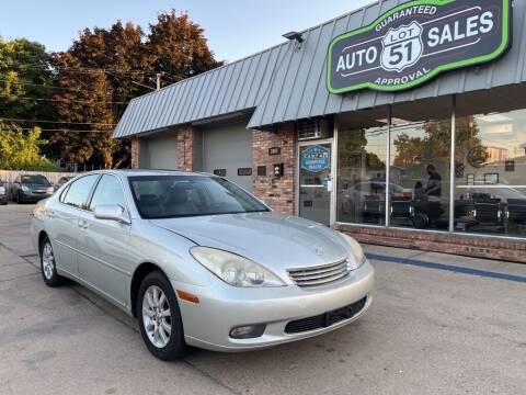 2003 Lexus ES 300 for sale at LOT 51 AUTO SALES in Madison WI