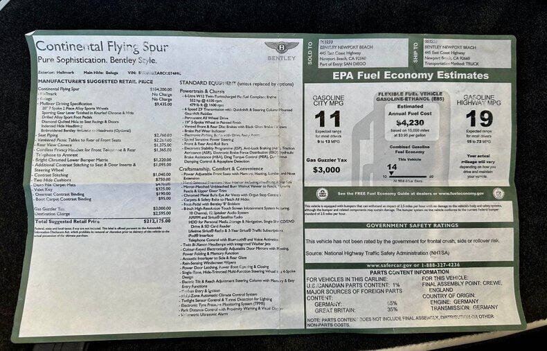 2012 Bentley Continental Flying Spur