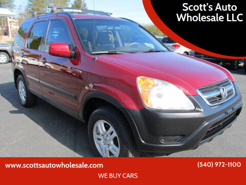 2003 Honda CR-V for sale at Scott's Auto Wholesale LLC in Locust Grove VA