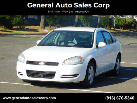 2008 Chevrolet Impala for sale at General Auto Sales Corp in Sacramento CA