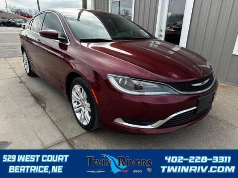 2015 Chrysler 200 for sale at TWIN RIVERS CHRYSLER JEEP DODGE RAM in Beatrice NE