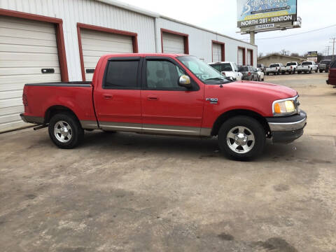 2001 Ford F-150 for sale at 4 B CAR CORNER in Anadarko OK