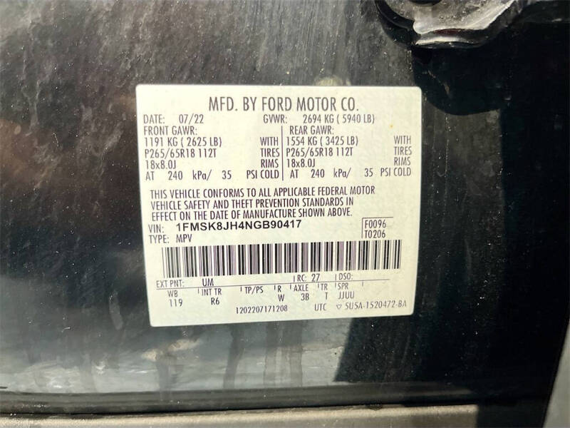 2022 Ford Explorer Timberline