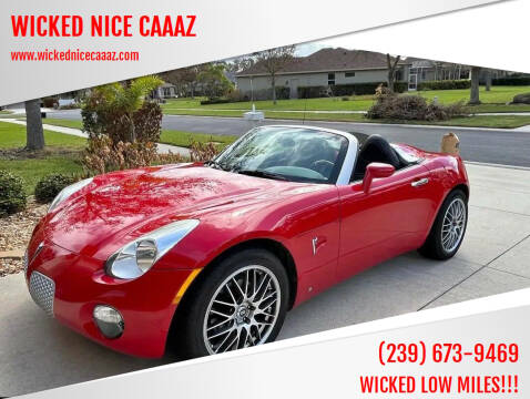 2006 Pontiac Solstice for sale at WICKED NICE CAAAZ in Cape Coral FL