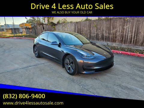 2021 Tesla Model 3 for sale at Drive 4 Less Auto Sales in Houston TX