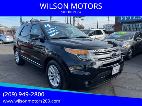 2014 Ford Explorer for sale at WILSON MOTORS in Stockton CA