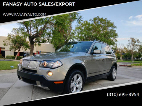 2008 BMW X3 for sale at FANASY AUTO SALES/EXPORT in Yorba Linda CA