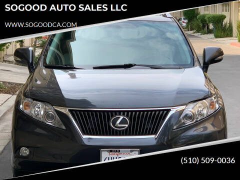 2010 Lexus RX 350 for sale at SOGOOD AUTO SALES LLC in Newark CA