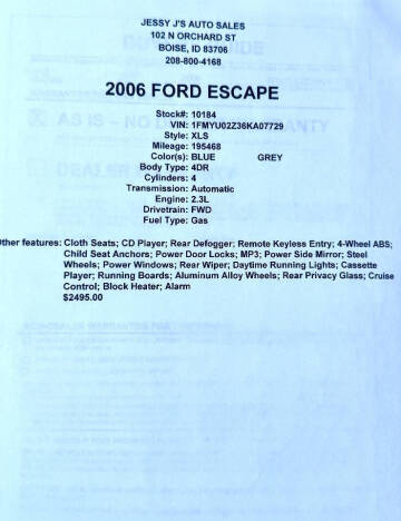 2006 Ford Escape XLS
