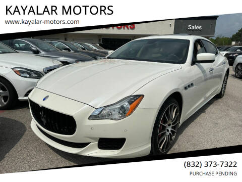 2015 Maserati Quattroporte for sale at KAYALAR MOTORS in Houston TX