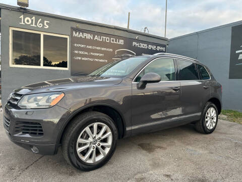 2013 Volkswagen Touareg for sale at Marin Auto Club Inc in Miami FL