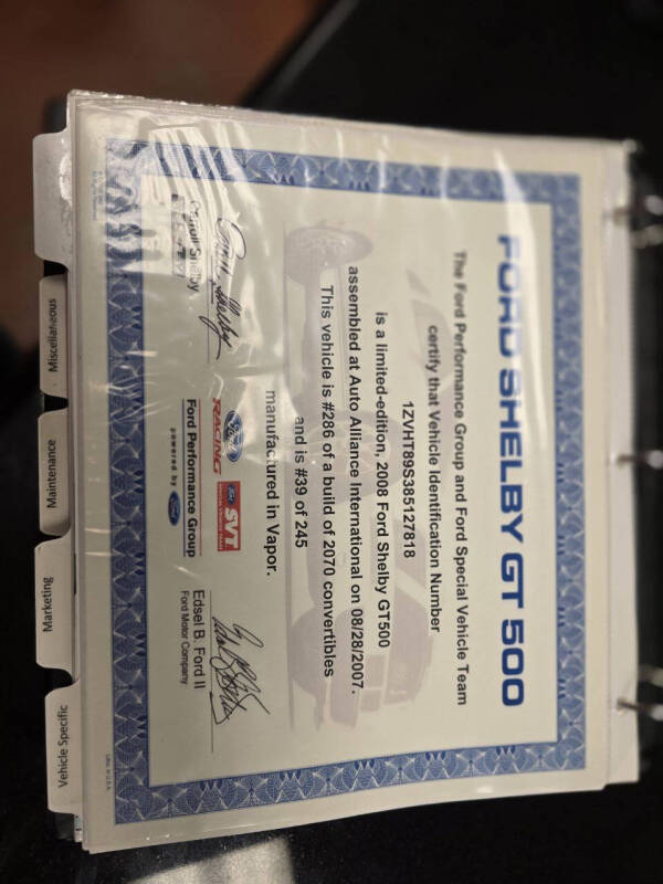 2008 Ford Shelby GT500