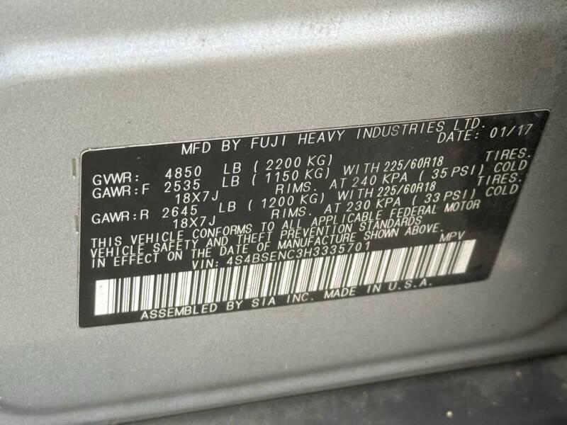 2017 Subaru Outback 3.6R Limited