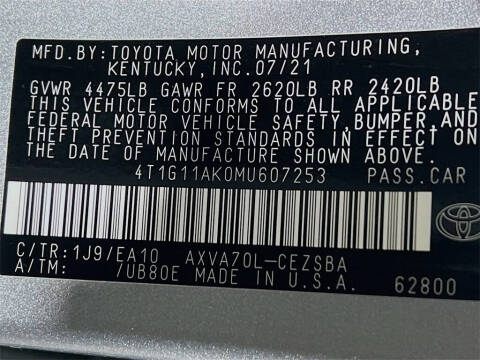 2021 Toyota Camry SE