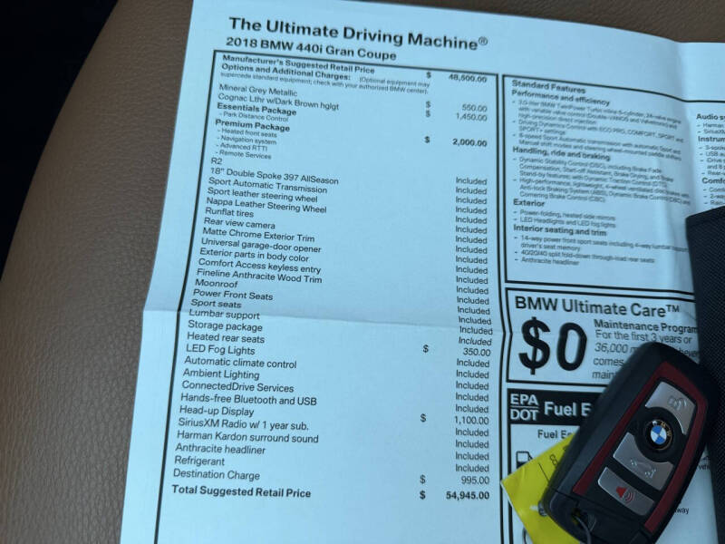 2018 BMW 4 Series 440i Gran Coupe