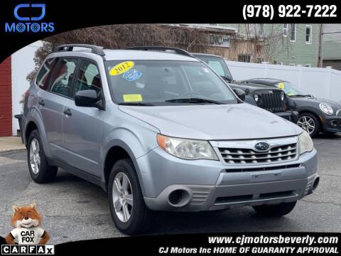 2012 Subaru Forester for sale at CJ Motors Inc. in Beverly MA