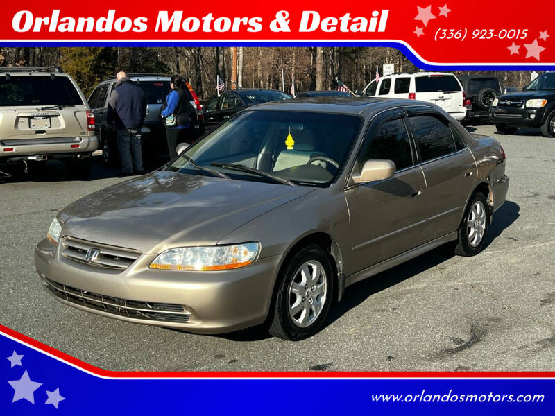 2001 Honda Accord for sale at Orlandos Motors & Detail in Winston Salem NC